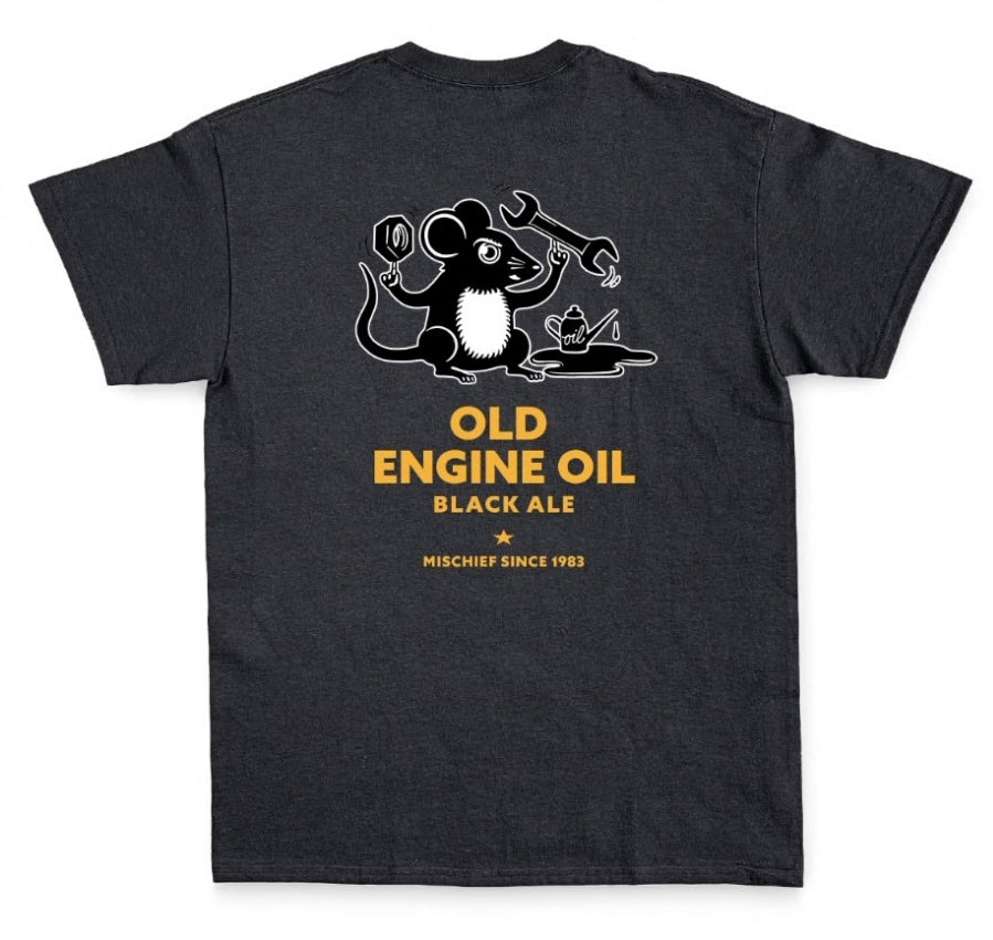 Black Old Engine Oil T-Shirt!