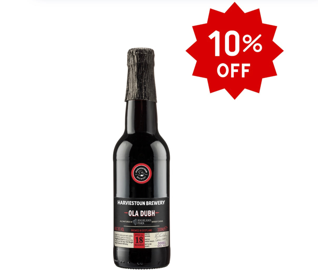 Ola Dubh 18 year old 8% ABV