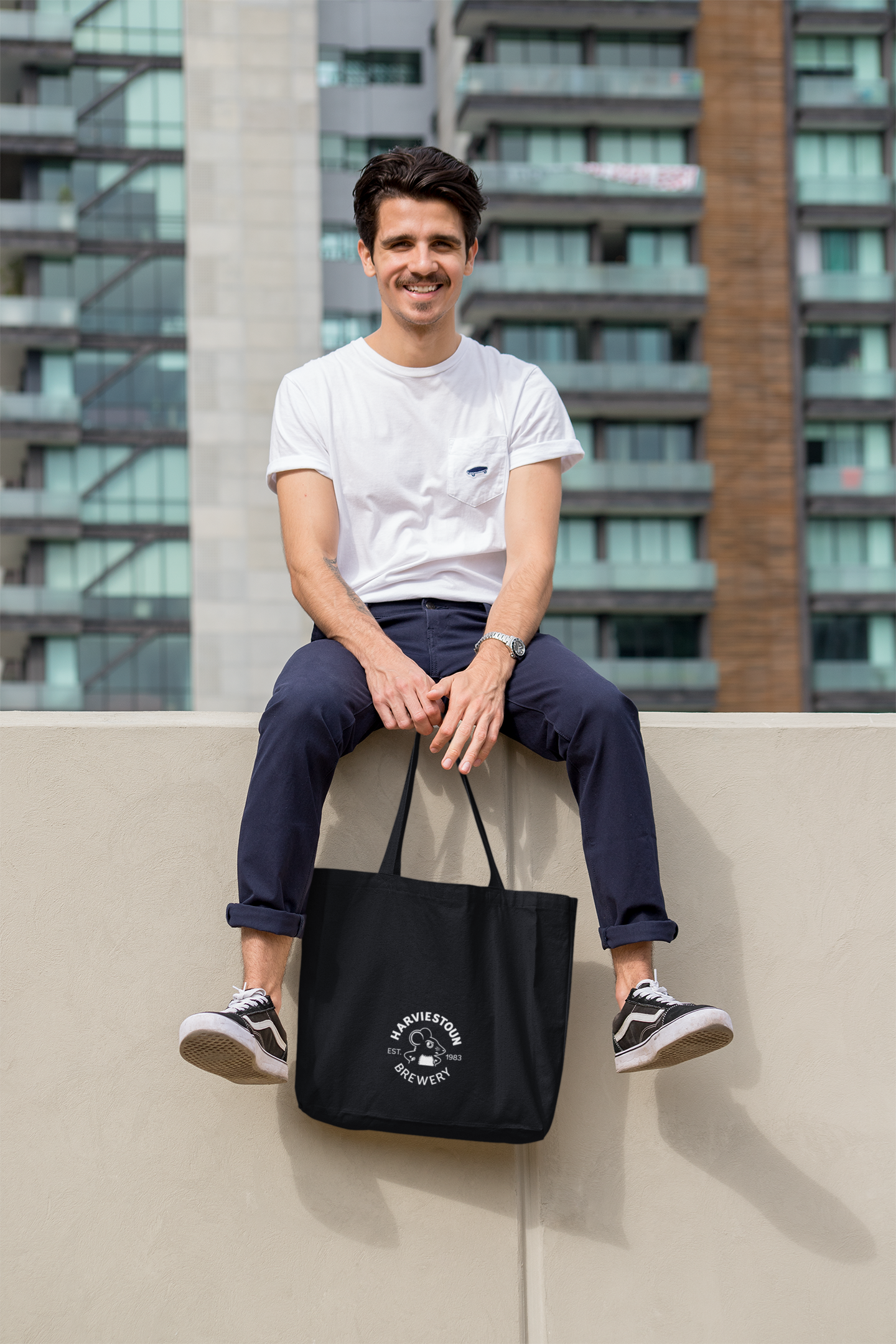 Organic fashion tote bag